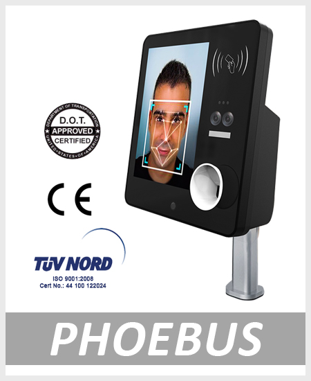 Alcohol tester Access Control Facial Recognition
Body Temperature Measurement
Phoebus